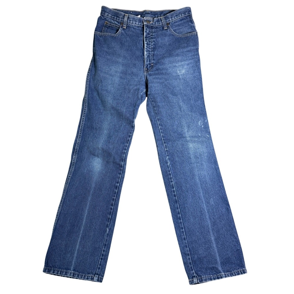 Vintage 90s Calvin Klein‎ Jeans 30x31 Made in USA Blue Straight Bootcut Denim - Picture 2 of 12